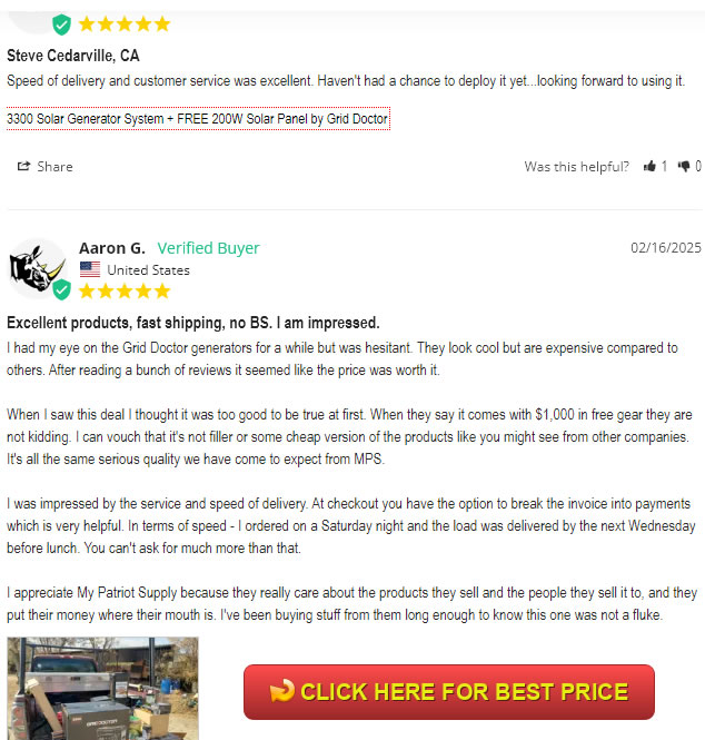Grid Doctor 3300 + EMP Protection Review: The EMP-Hardened Solar Generator System You Need